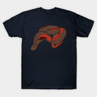 Red Bellied Snake Design T-Shirt